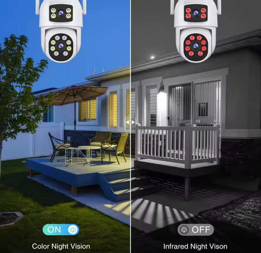 Cámara De Seguridad Doble Lente WIFI 360°