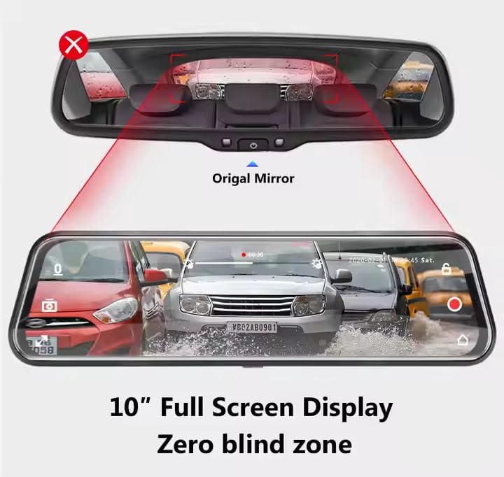 Cámara Retrovisor Táctil HD