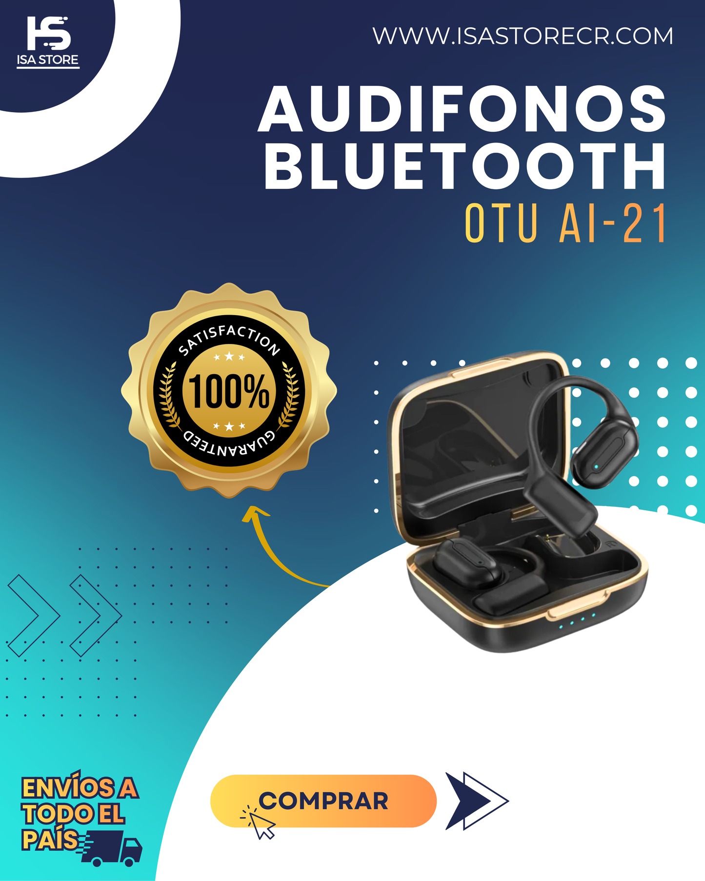 Audífonos Bluetooth OTU AI-21