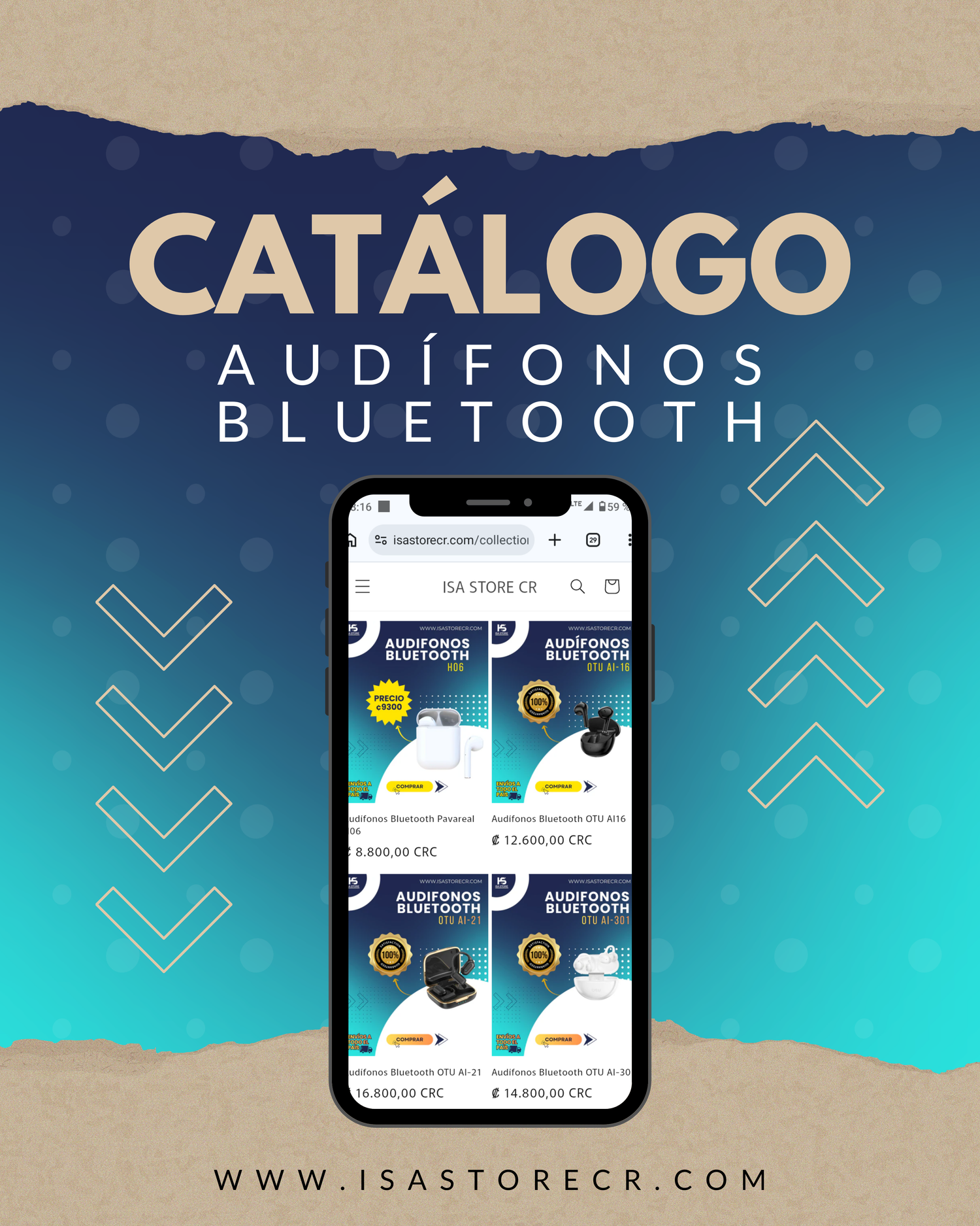 Audífonos Bluetooth