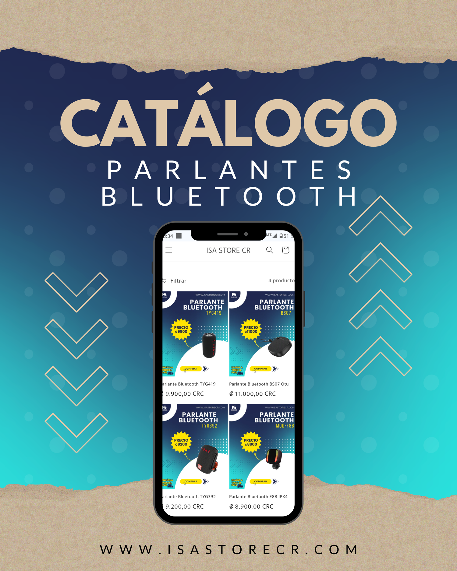 Parlantes Bluetooth