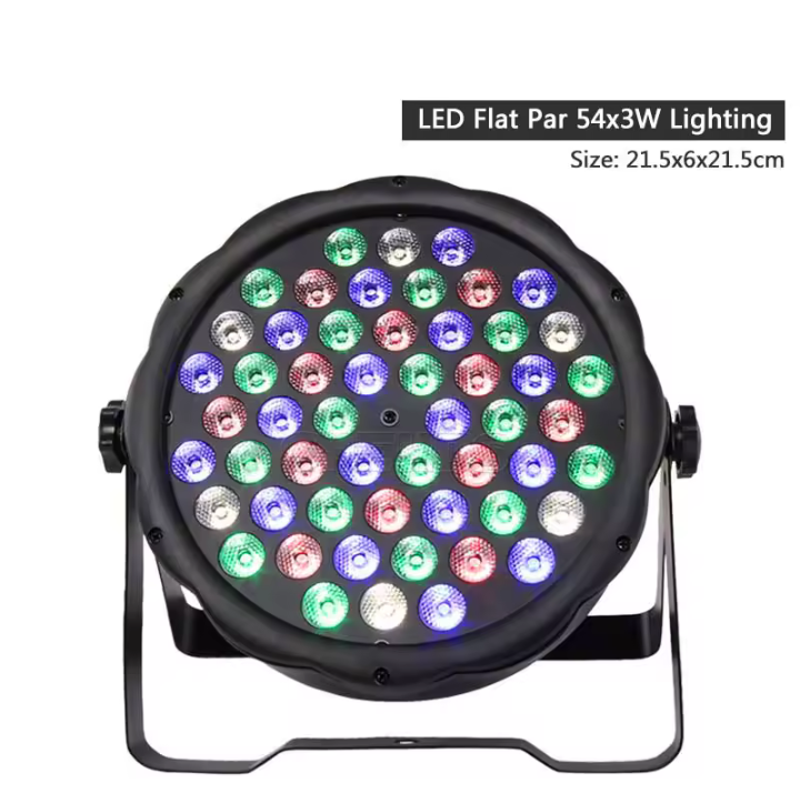 Par Led Plástico 54×3W RGB