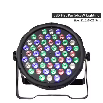 Par Led Plástico 54×3W RGB
