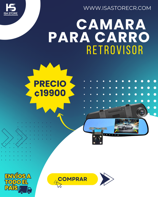 Cámara Retrovisor + Reversa 1080P