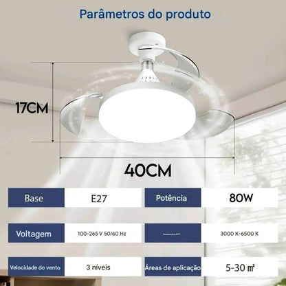 Lámpara Ventilador 80 Watts