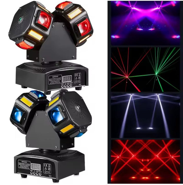 Cabeza Móvil Giratoria 3 en 1