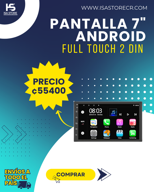 Pantalla Para Carro 7" Android13 2din