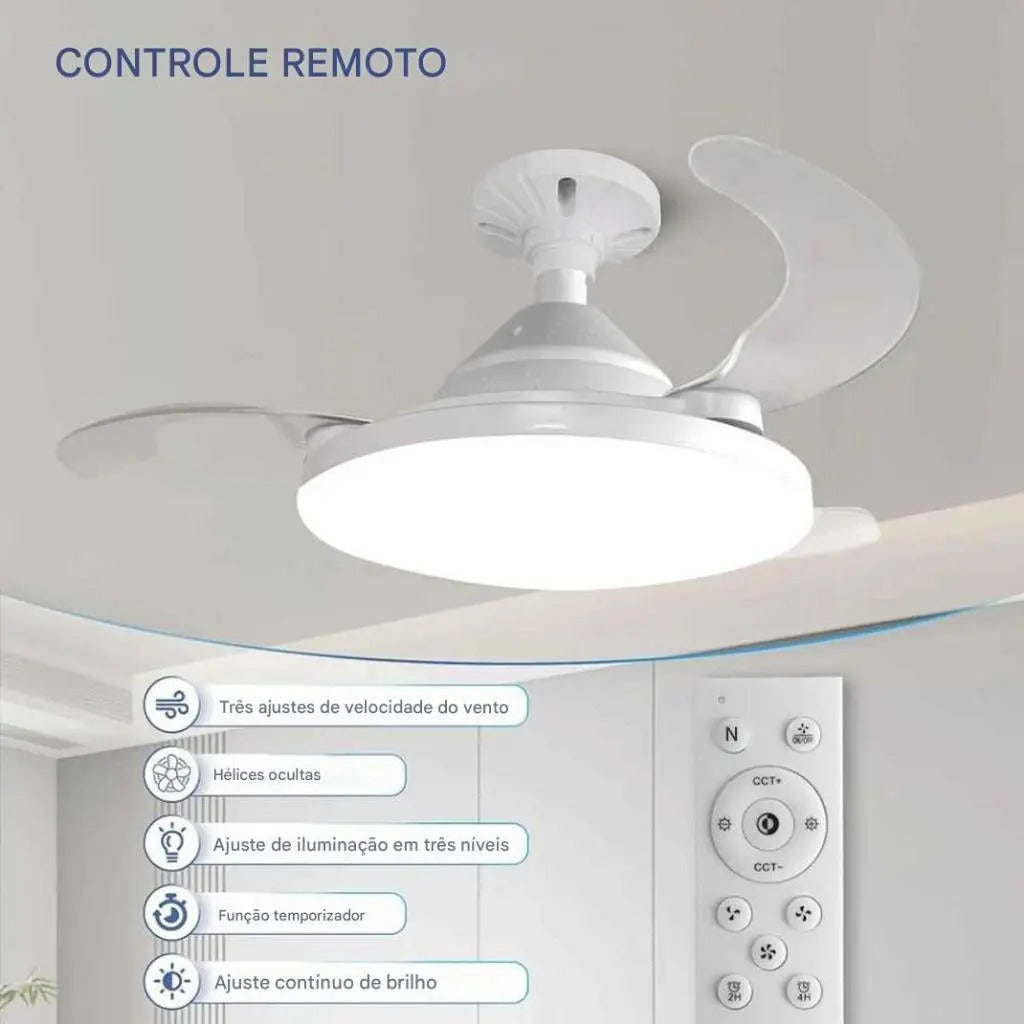 Lámpara Ventilador 80 Watts
