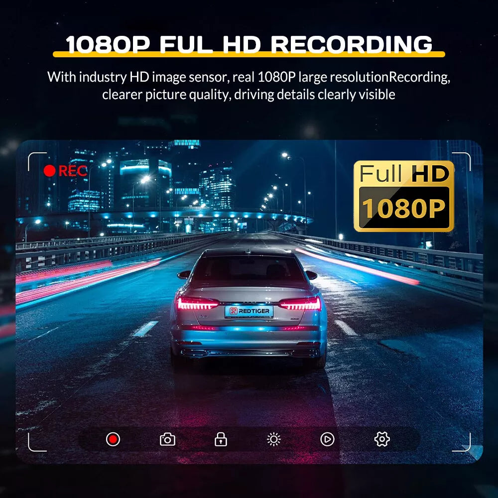 Cámara Para Carro Triple HD WIFI