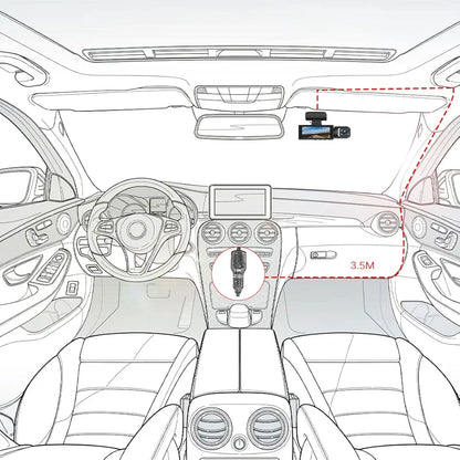 Cámara Para Carro Triple + SD