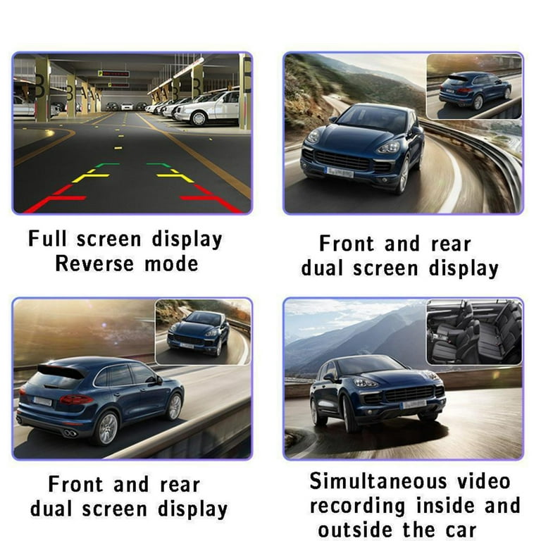 Cámara Para Carro Triple HD 4K Y15