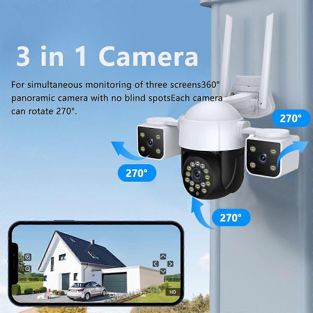 Cámara De Seguridad Triple WIFI