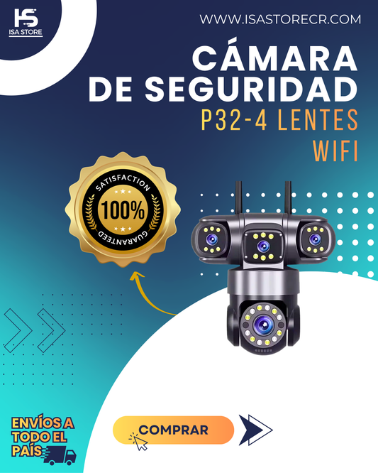 Cámara De Seguridad P32-4 Lentes