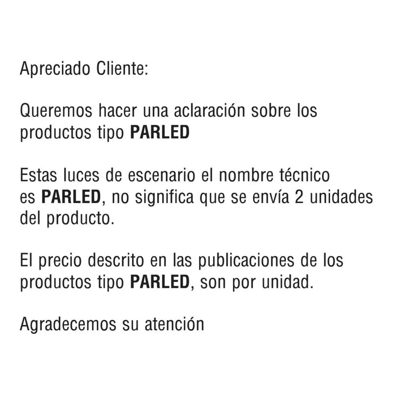 Par Led Luz Negra 36 Leds