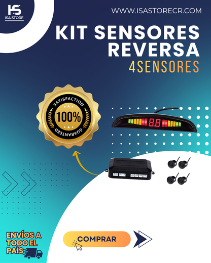 Kit De Sensores Reversa 4 Sensores