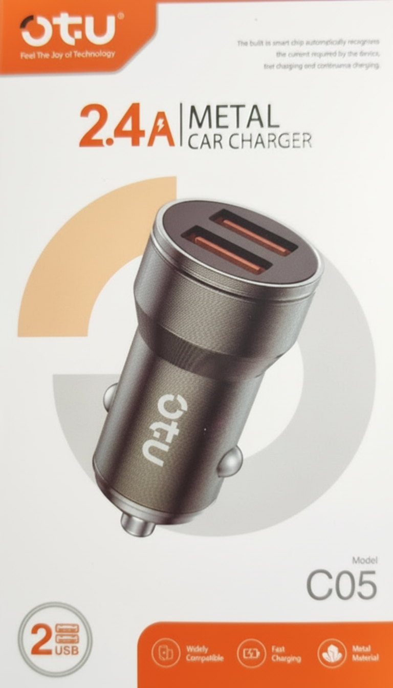 Cargador Carro 2USB 2.4A C05