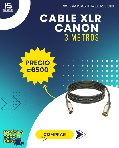 Cable XLR 3 Metros