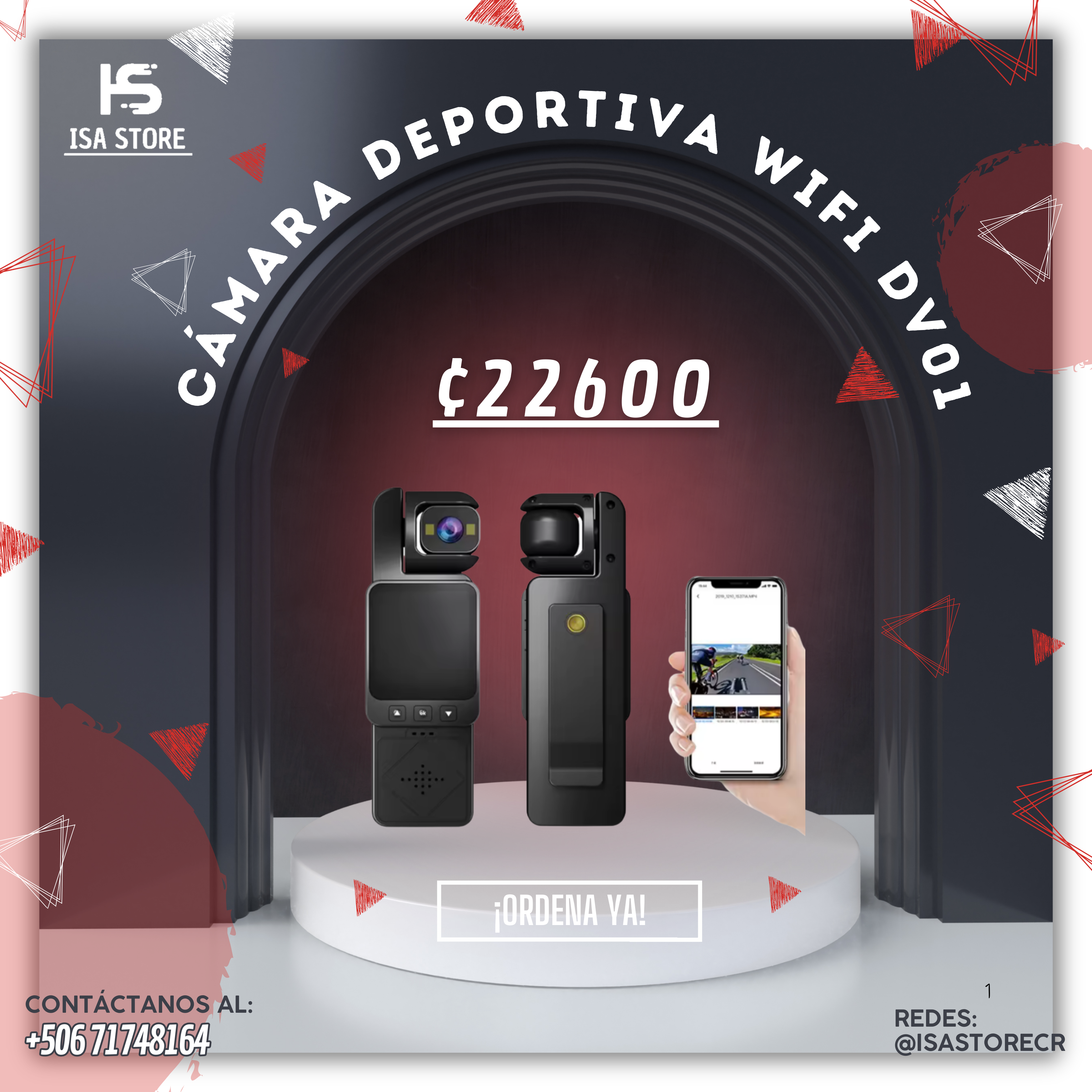 Cámara Deportiva WIFI DV01