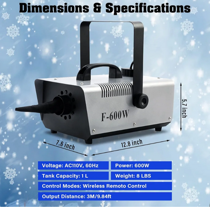 Máquina De Nieve 600W