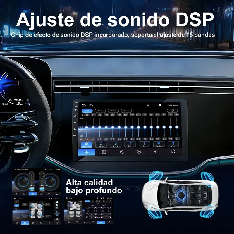 Pantalla Android 10' 4x64GB Car Play