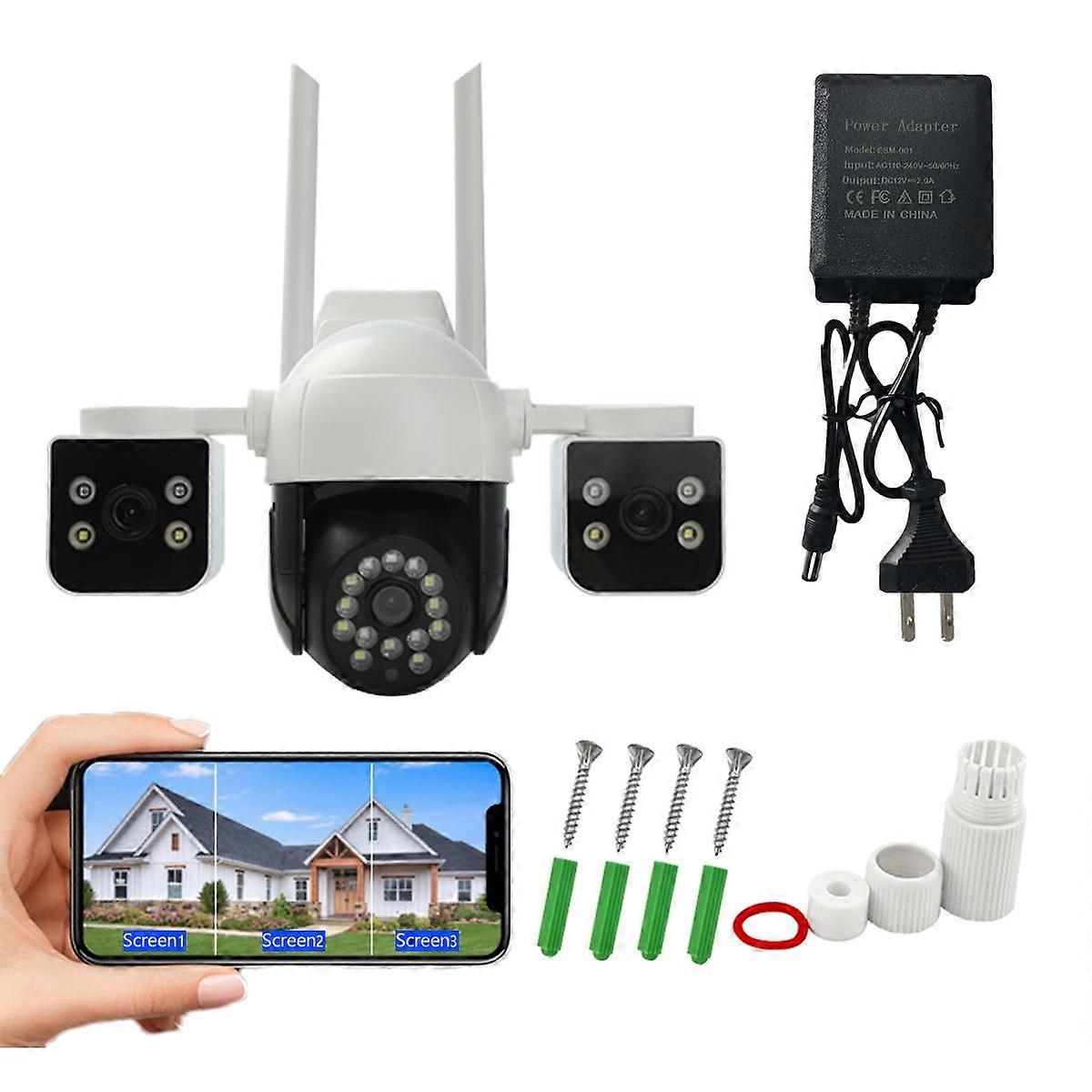Cámara De Seguridad Triple WIFI