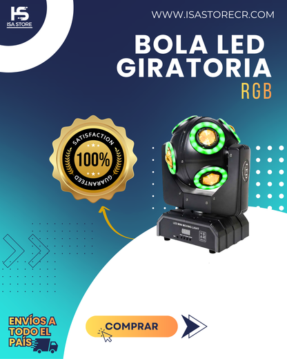 Bola De Disco Giratoria Led RGB
