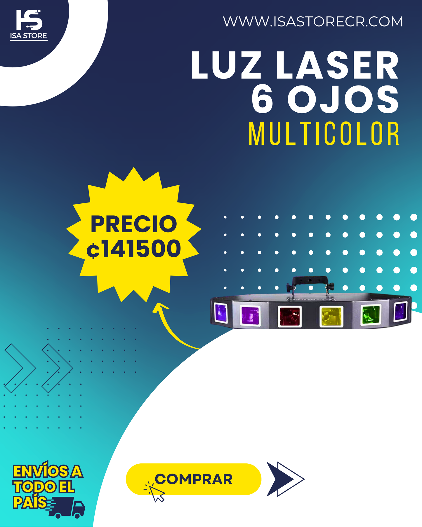 Luz Laser 6 Ojos