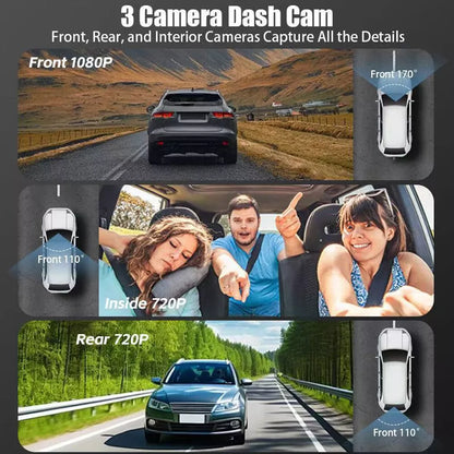 Cámara Para Carro Triple HD WIFI