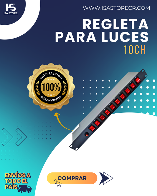 Regleta Para Luces 10CH