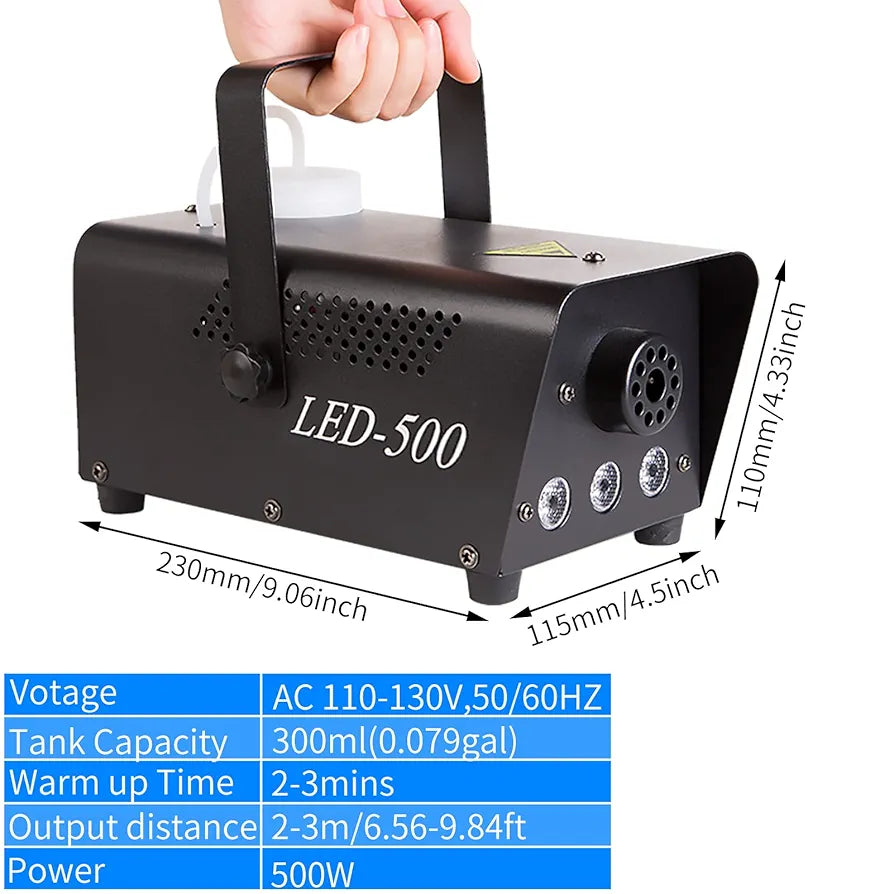 Maquina De Humo 500 Watts RGB