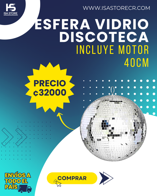 Esfera Vidrio 40cm Disco