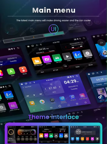 Pantalla Para Carro 10" Android13 2din