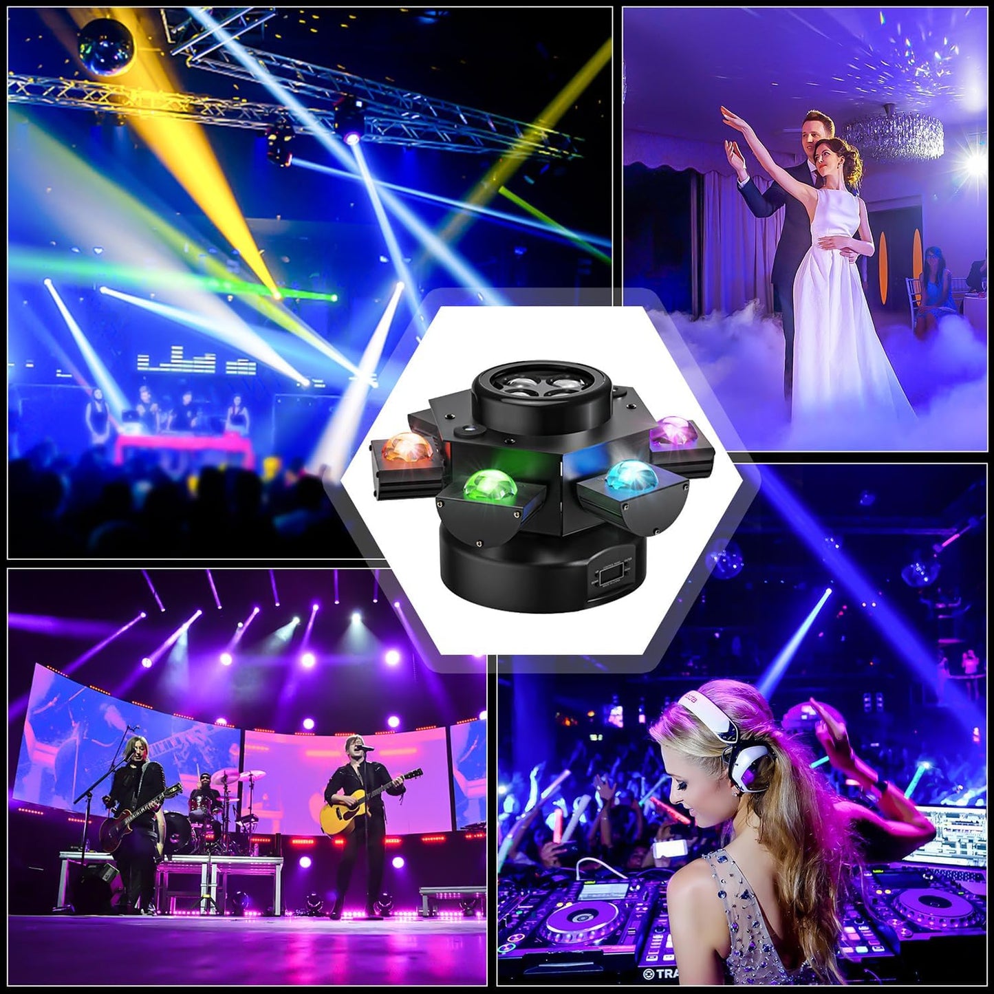 Luz Led 6 Brazos 4 en 1 - 150W
