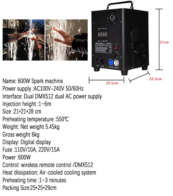 Máquina Pólvora Fría 900W