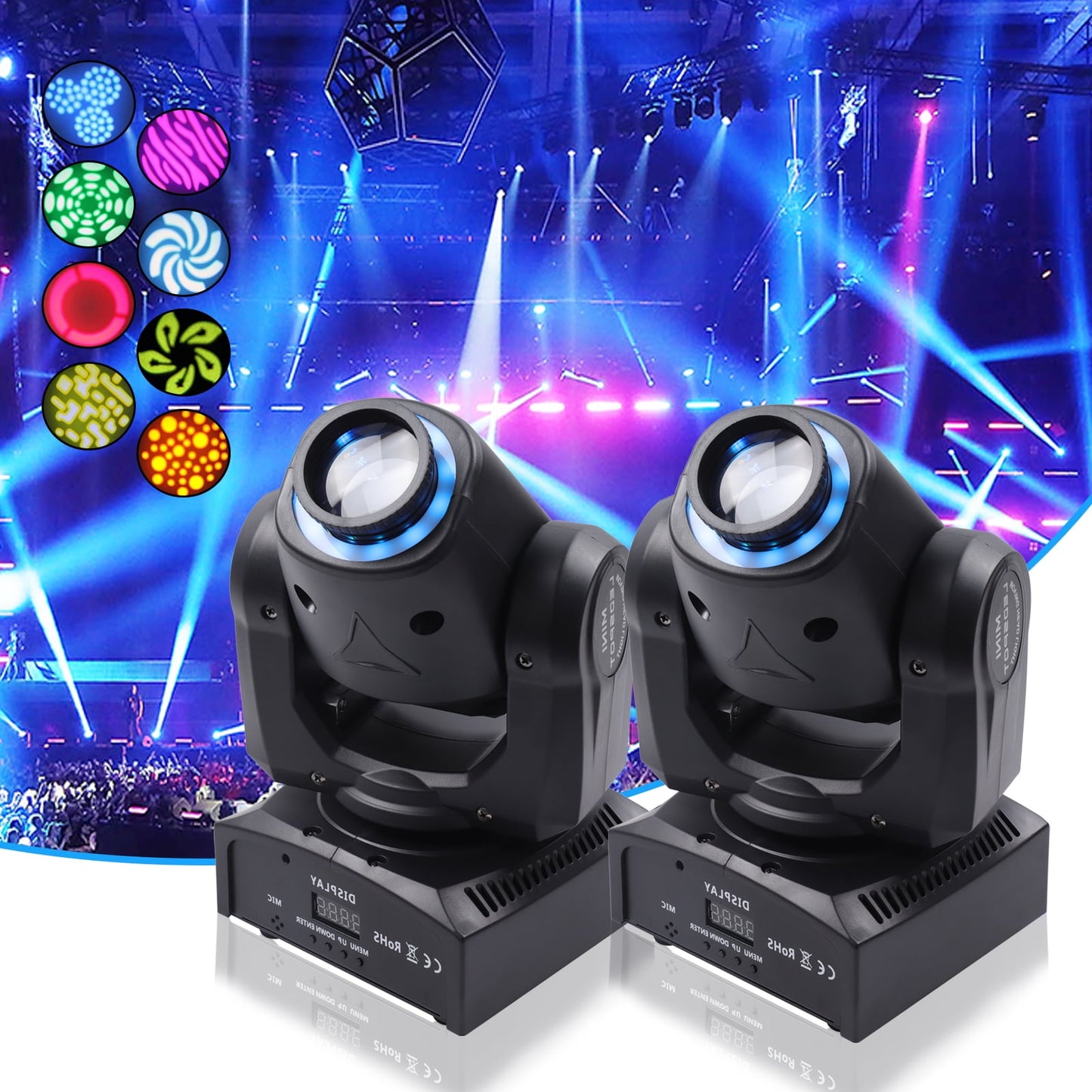 Cabeza Móvil Mini Spot Aro Led 60W
