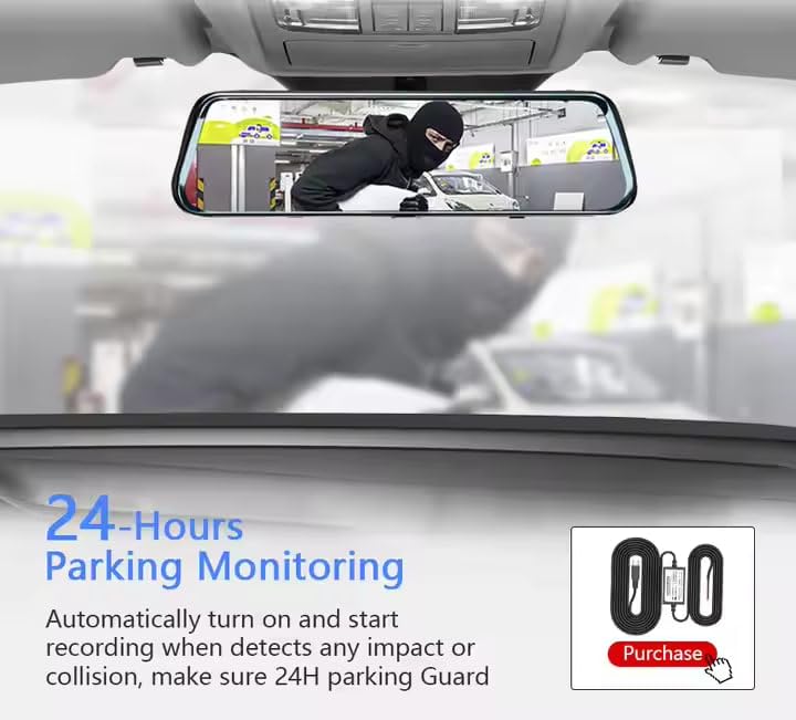 Cámara Retrovisor Táctil HD