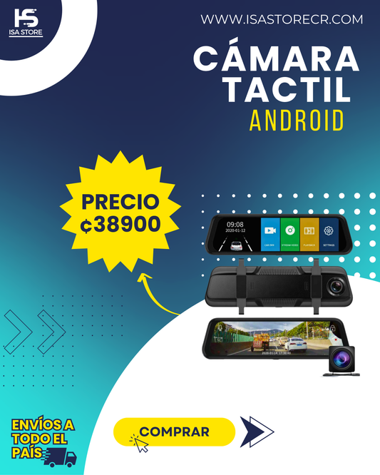 Cámara Retrovisor Táctil HD