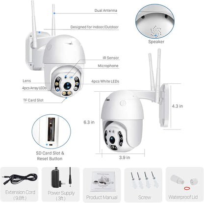 Cámara De Seguridad Domo 360° WIFI