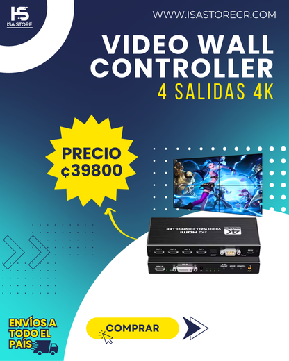 Video Wall Controlar 2x2 4C 4K