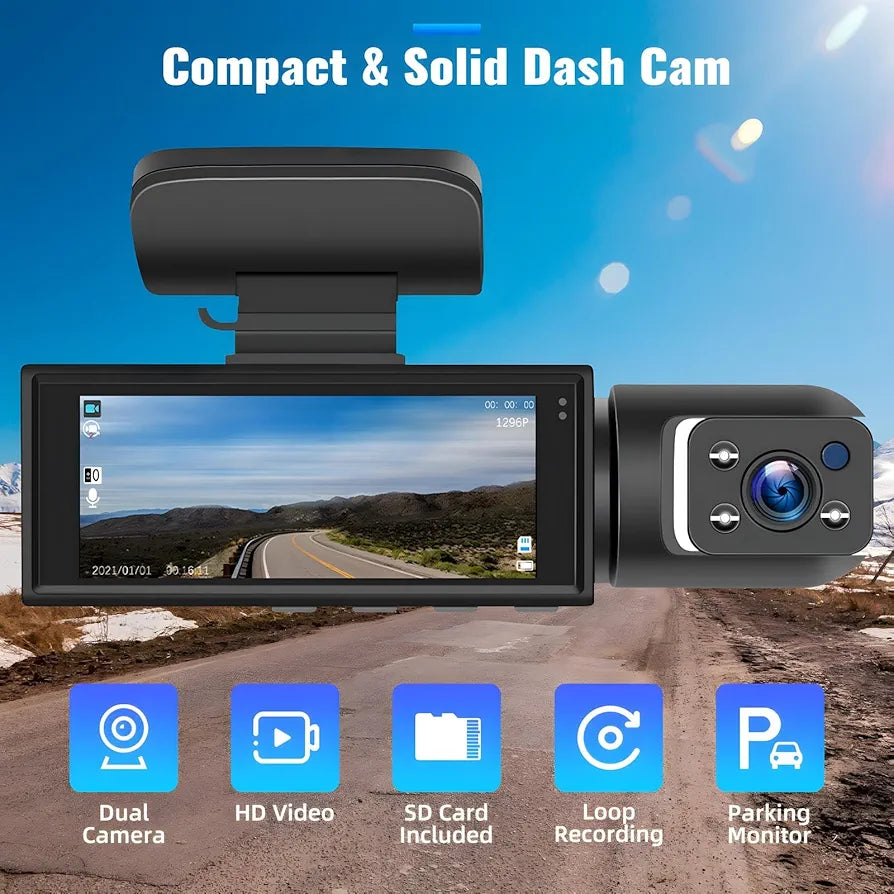 Cámara Para Carro Triple + SD