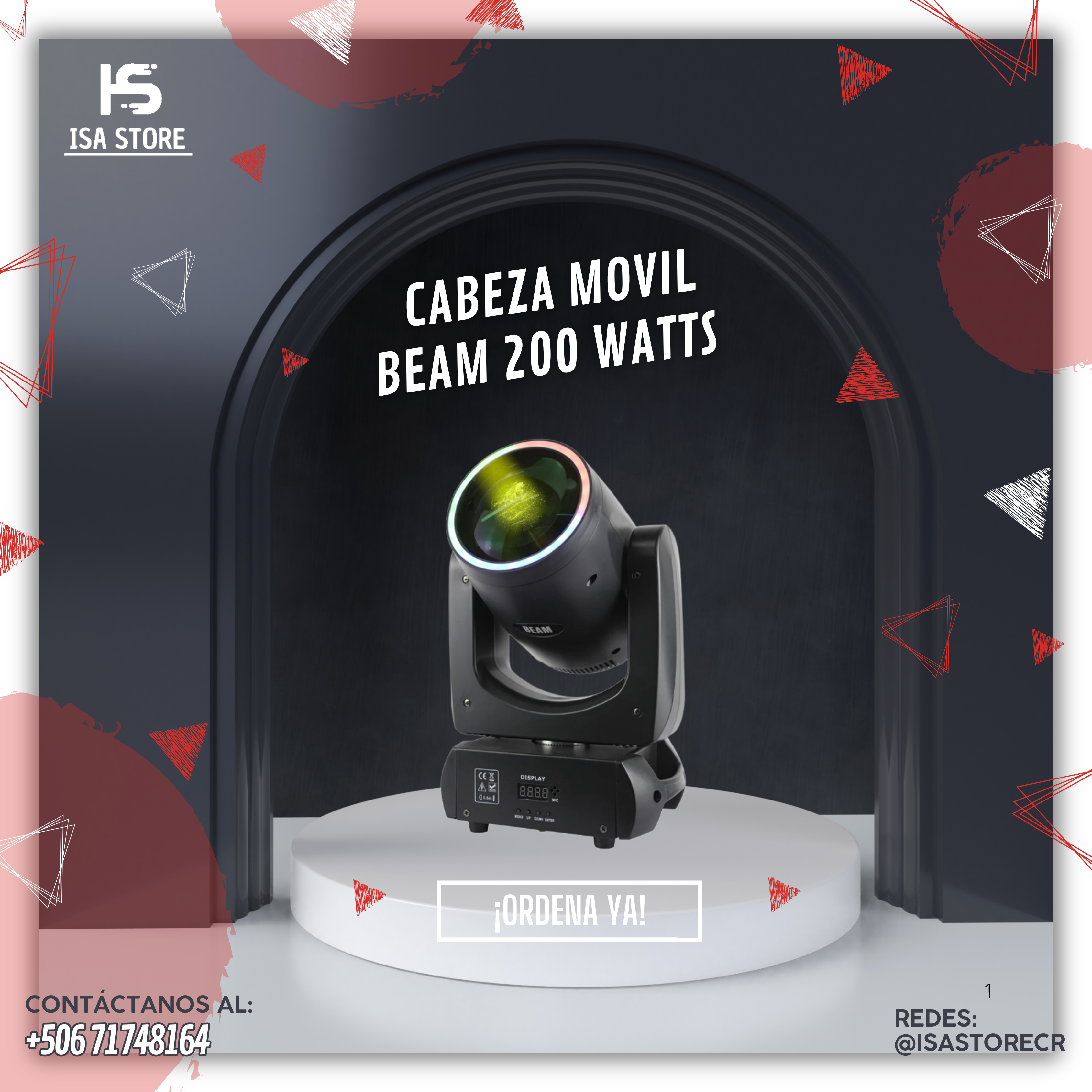 Cabeza Móvil Beam 200 Watts