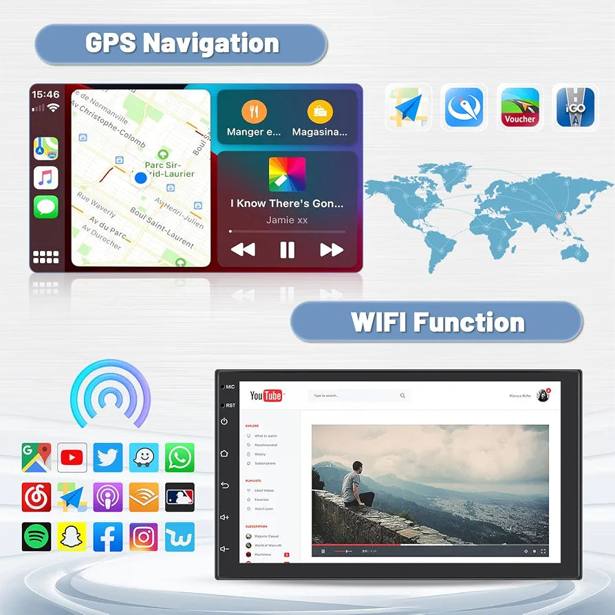 Pantalla Android 9' 4x64GB Car Play