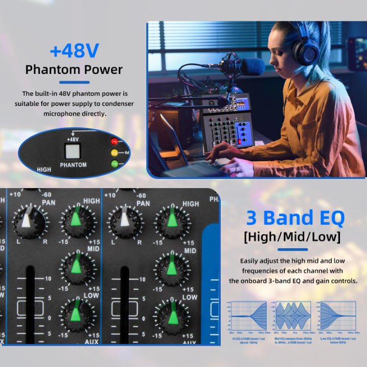 Mixer 4 Canales MG04