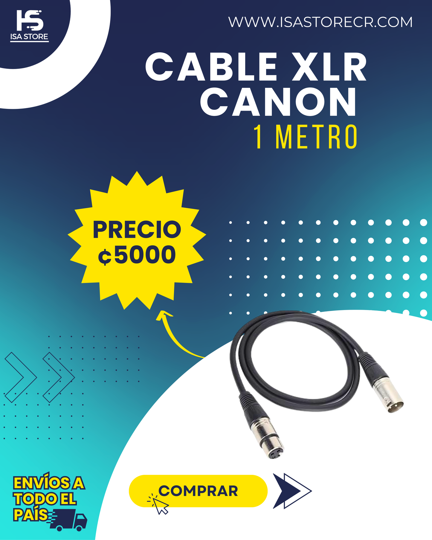 Cable XLR 1 Metro