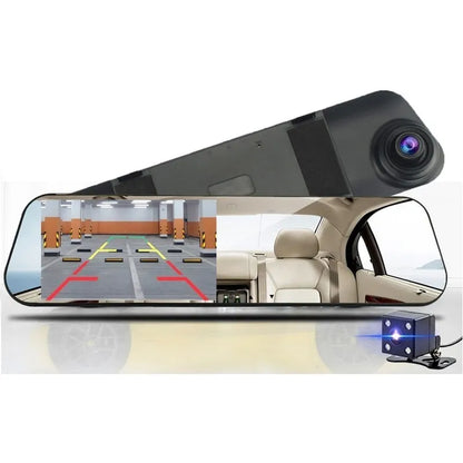 Cámara Retrovisor + Reversa 1080P