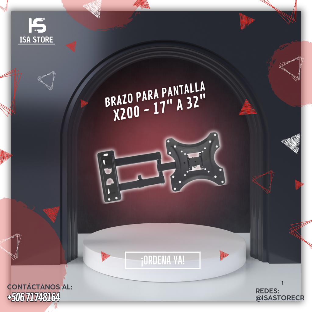 Brazo Para Pantalla 17" A 32" X200