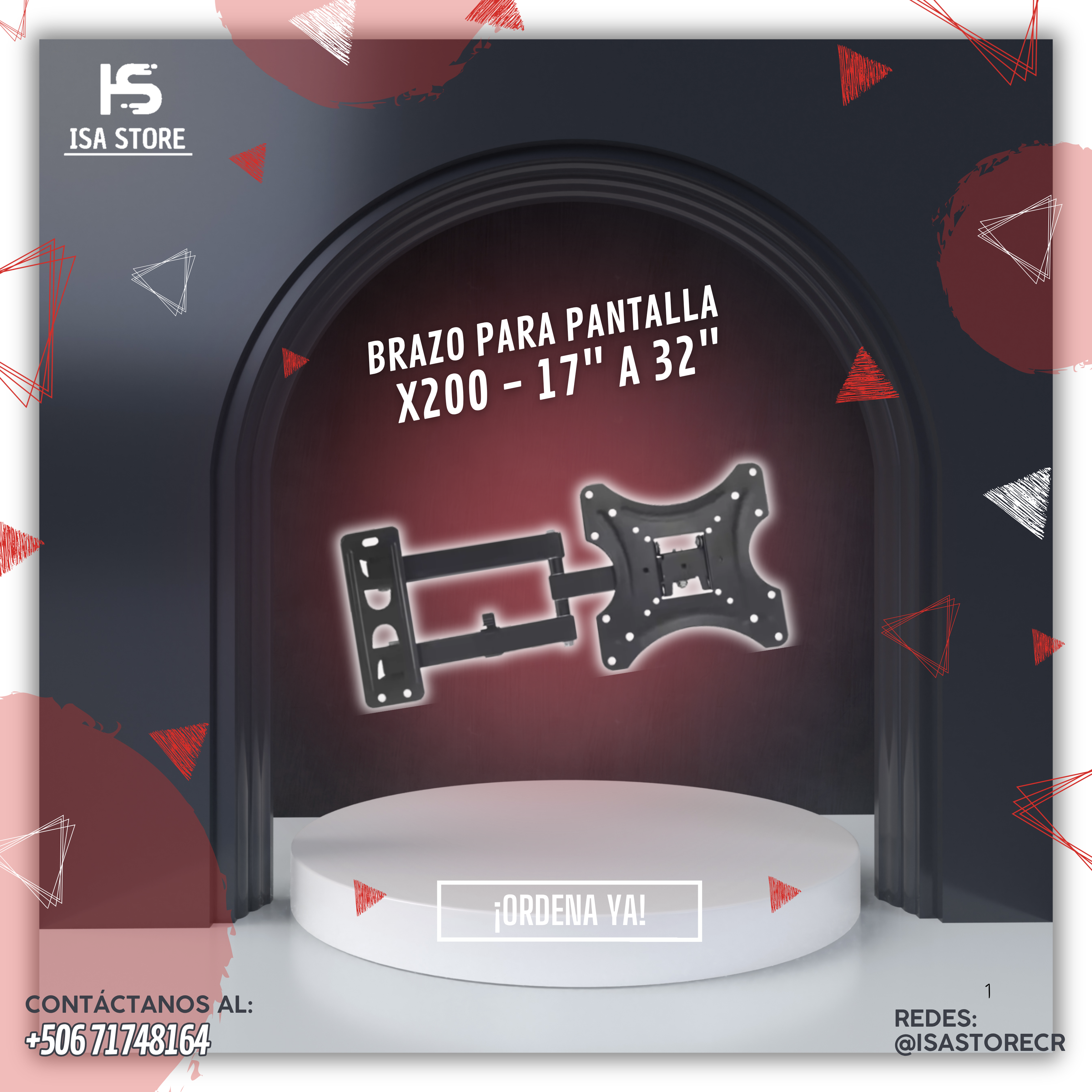 Brazo Para Pantalla 17" A 32" X200