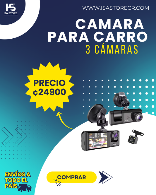 Cámara Triple Para Carro