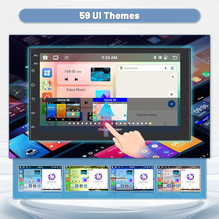 Pantalla Android 9' 4x64GB Car Play