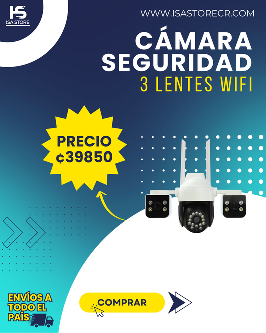 Cámara De Seguridad Triple WIFI